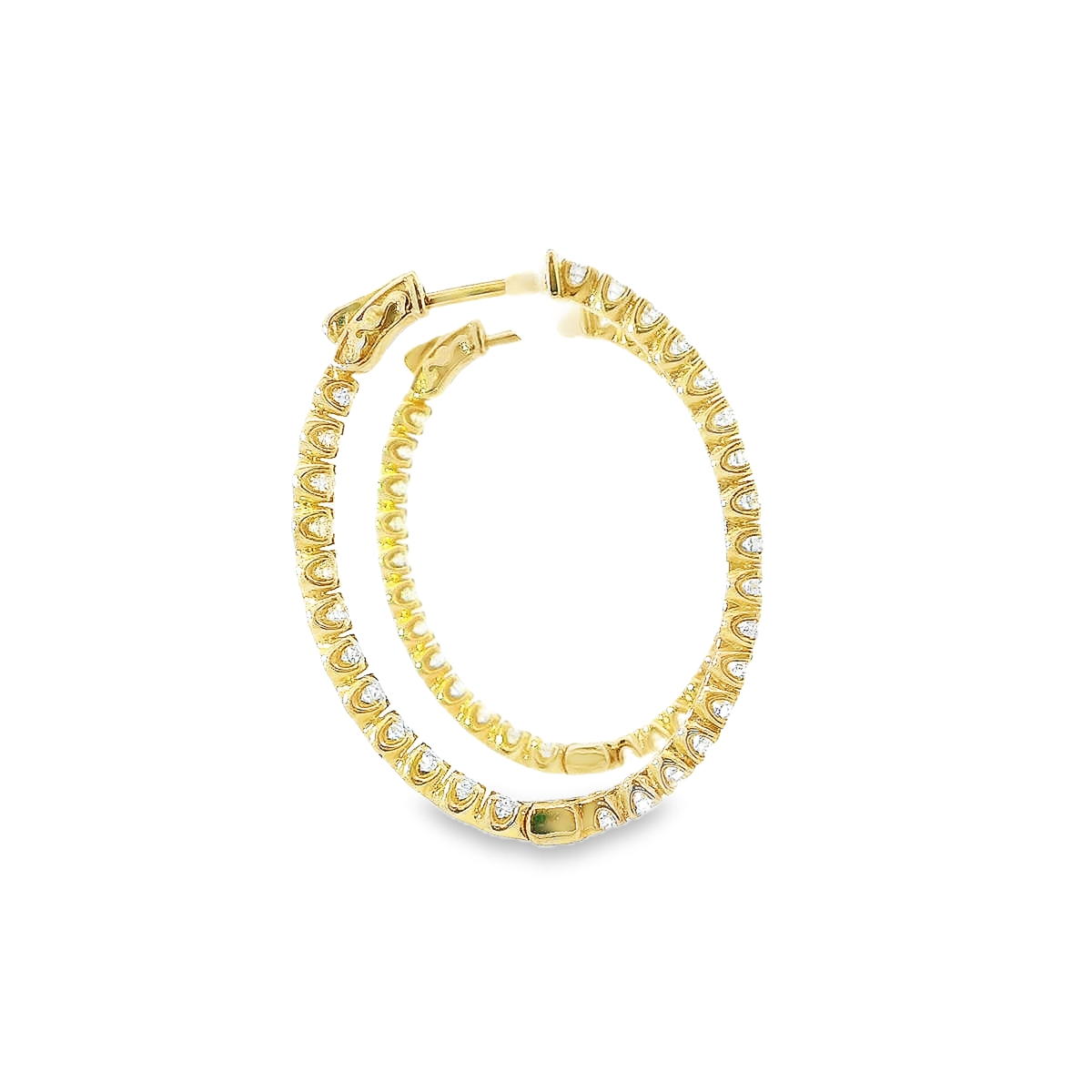 10K DIAMOND HOOPS 3.53CTW 822300