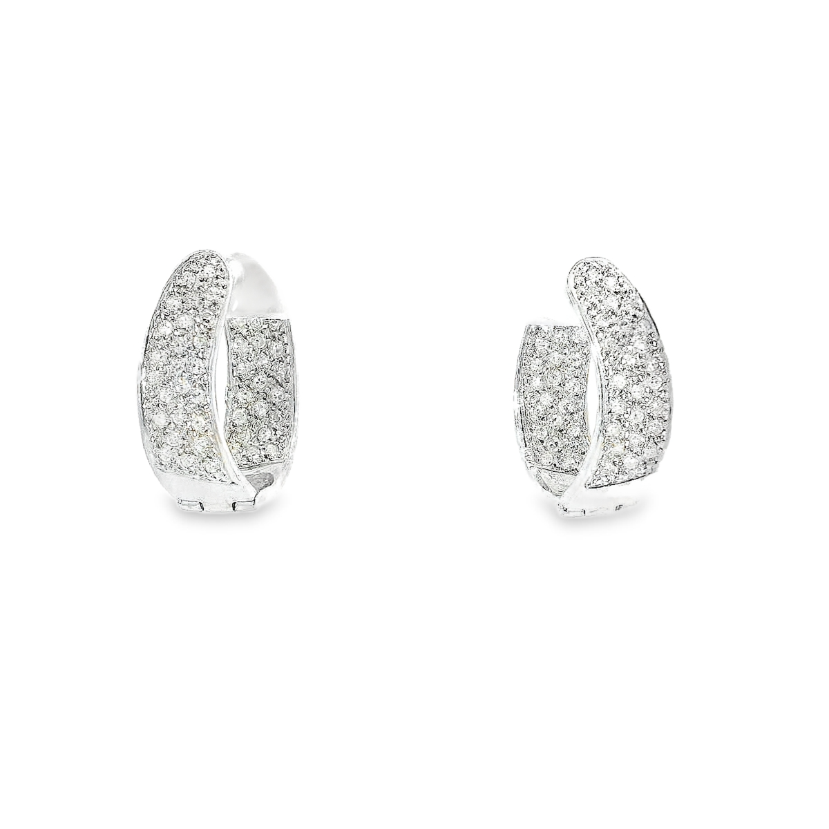 14K DIAMOND HOOPS 0.50CTW 82250