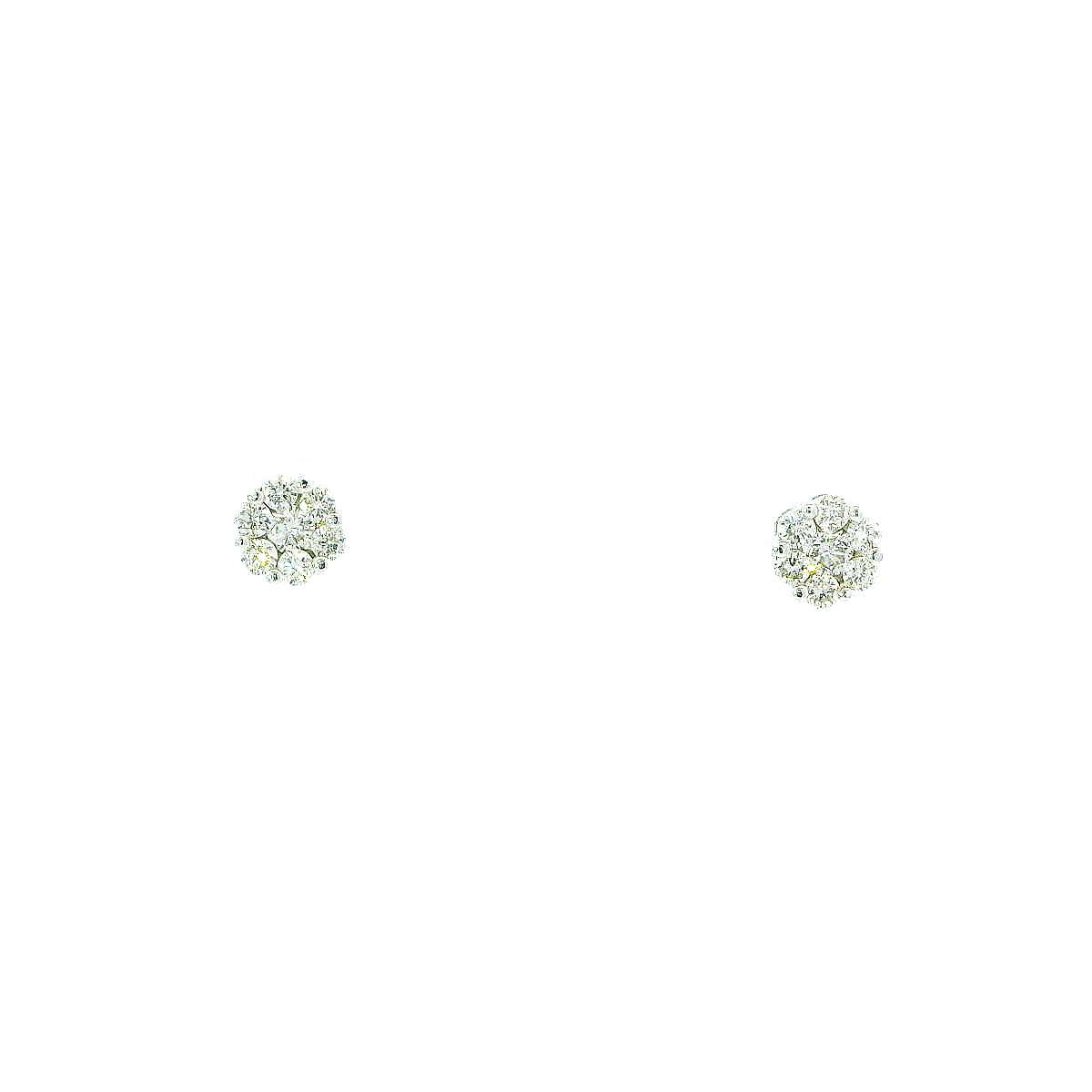 14K DIA FLOWER SET EARR 1.00CTW 82680