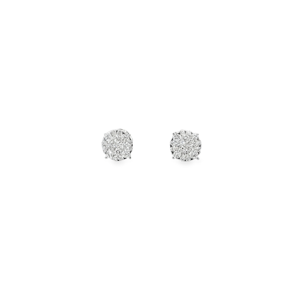 14K DIA FLOWER SET EARR 1.00CTW 82680