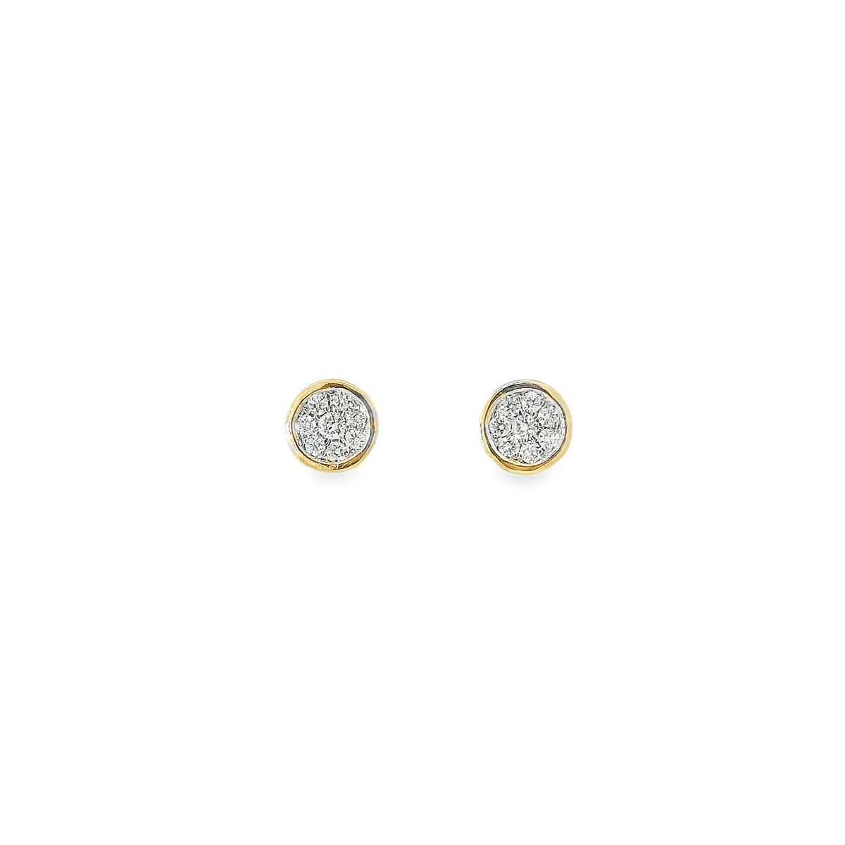 14KT YG 1/2CTW DIAMOND CLUSTER 119165