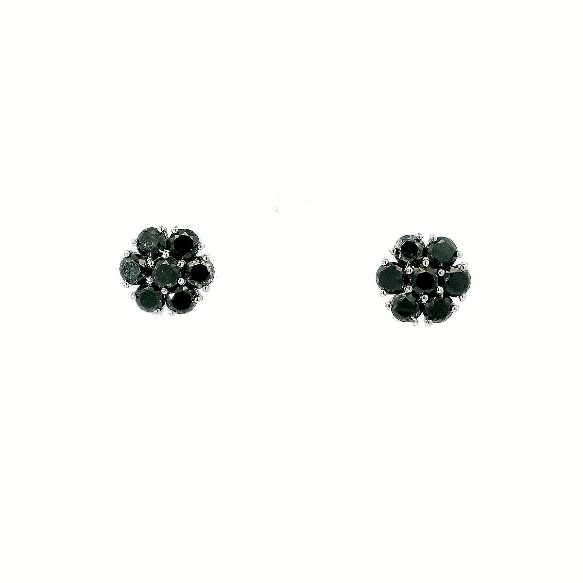 14K WG 5.79CT - BD EARRINGS 4.8GR