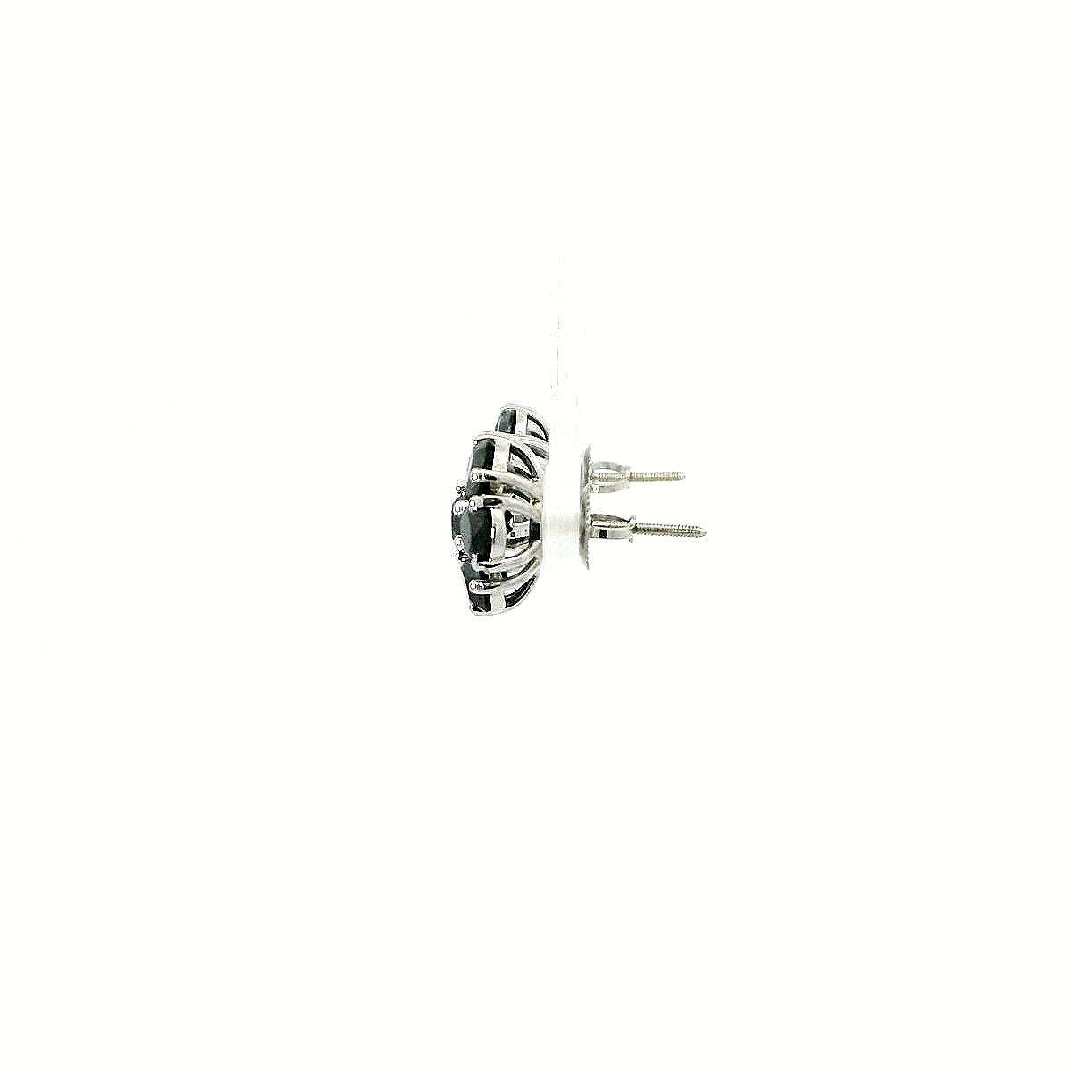 14K WG 5.79CT - BD EARRINGS 4.8GR