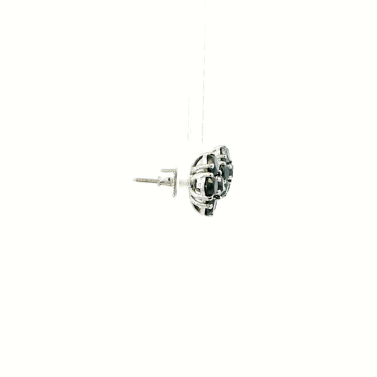 14K WG 5.79CT - BD EARRINGS 4.8GR