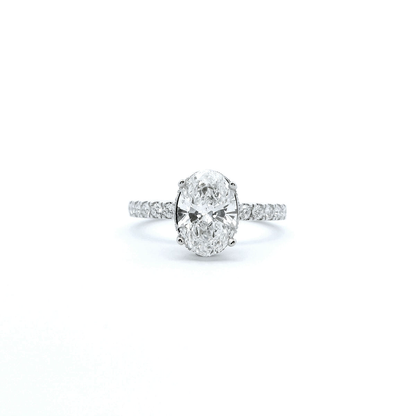 14K DIA RING 3.01CTW/2. 01CTR VVS2/G GIA