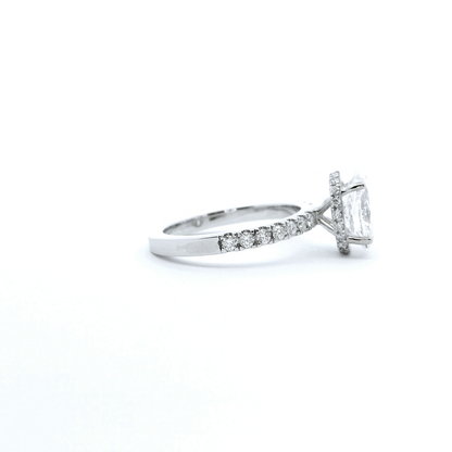 14K DIA RING 3.01CTW/2. 01CTR VVS2/G GIA