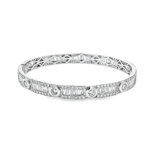 18K DIA BANGLE 9.00CTW 826680 VS/G