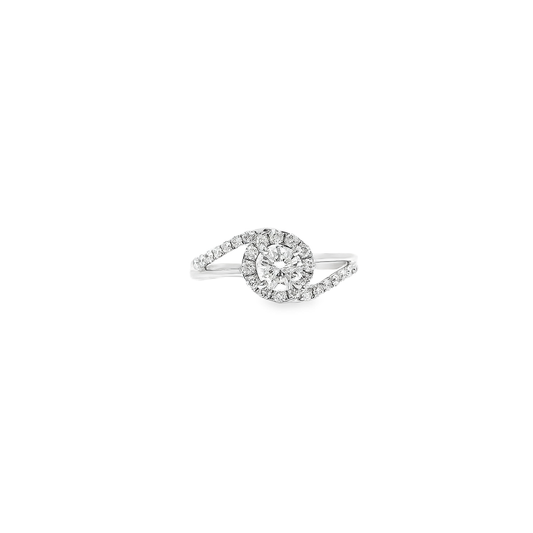 14K DIA RING 1.00CTW/ . 040CTR VS1/H 82735