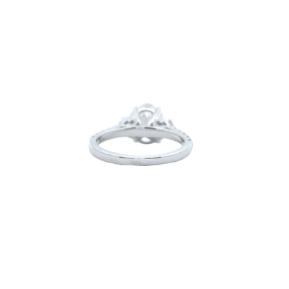 14K WG 3.00CT RD/OVAL/HM DIA LDS RINGS SI OVAL - 2CT **LCD**