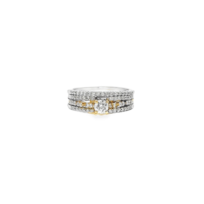 14K DIA RING SET 0.75CTW 82700 2PC