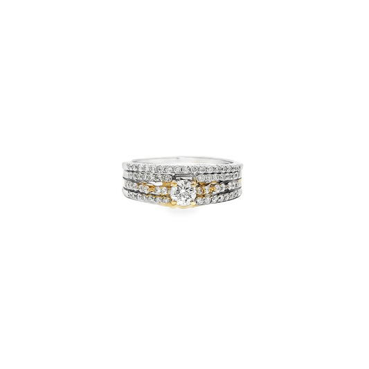 14K DIA RING SET 0.75CTW 82700 2PC