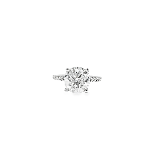 14K DIA RING 4.01 CTW/3. 01CTR VVS2/G GIA