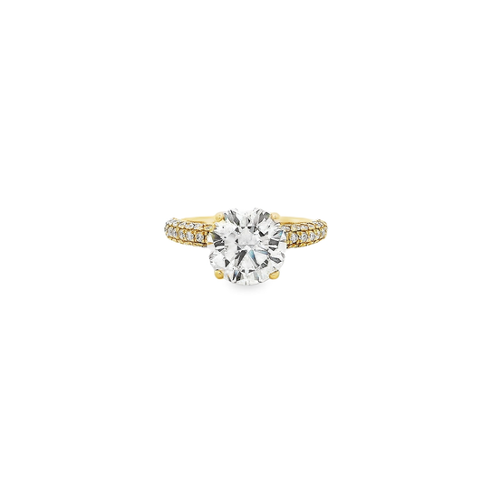 14K YG 3.75CT RD DIA LDS RINGS SI RD - 3CT **LCD**