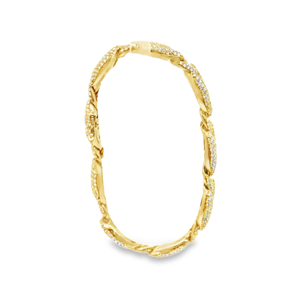 14K DIA GUCCI PUFF BRACELET 12.00CTW 825000