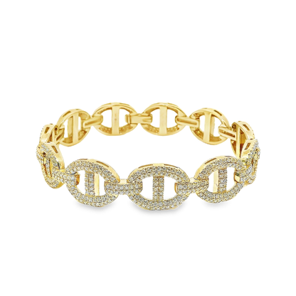 14K YG DIA GUCCI BRACELET 6.00CTW 823000
