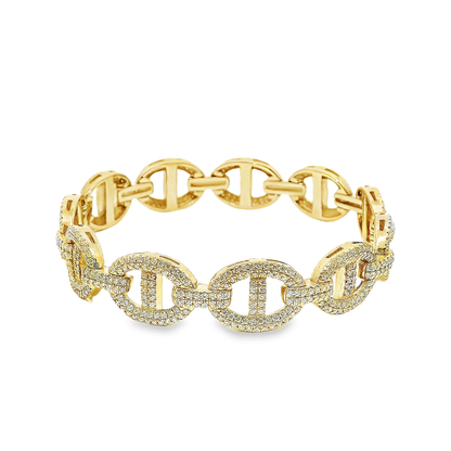 14K YG DIA GUCCI BRACELET 6.00CTW 823000