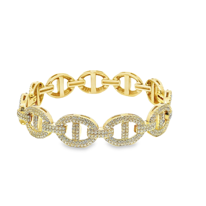 14K YG DIA GUCCI BRACELET 6.00CTW 823000