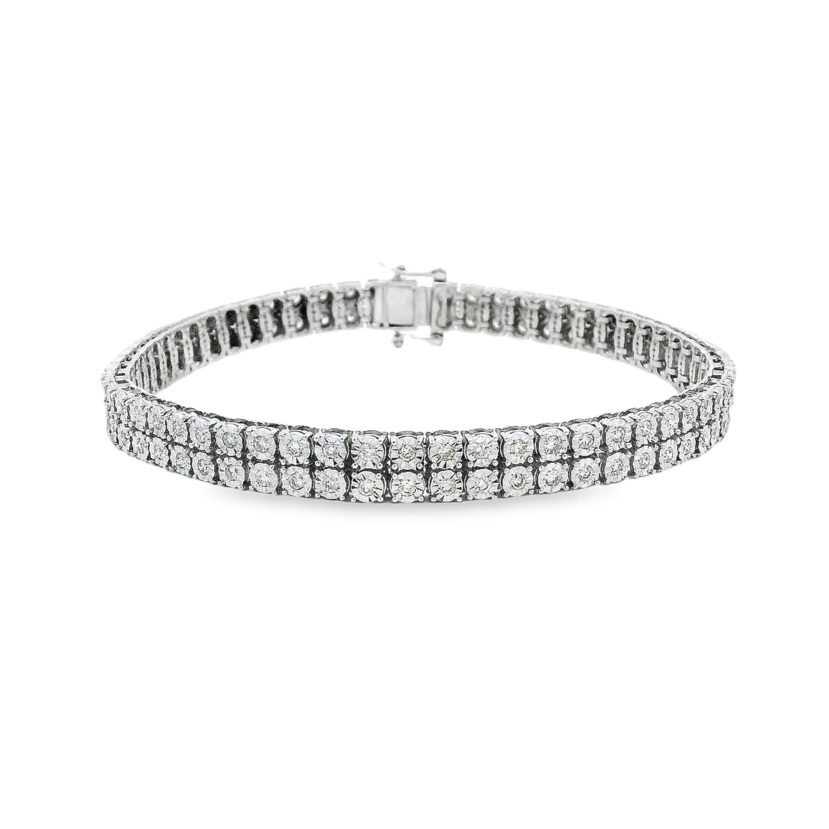 10K DIA BRACELET 2 ROW 2.00CTW 842500