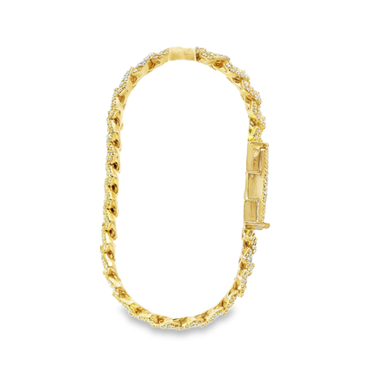 14K DIA CUBAN 12.00CTW VS/G 829900