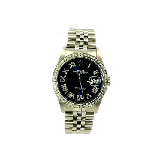 ROLEX 36MM DIAMOND BEZEL AND DIAL