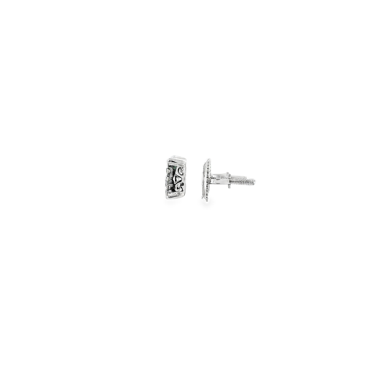 14K WG 1/2CTW DIAMOND CLUSTER EARRINGS 162361