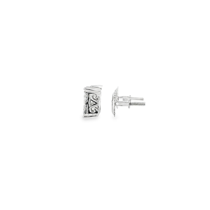 10KT WG 1/2CTW DIAMOND CLUSTER EARRINGS 162363