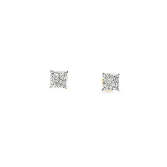 10KT WG 1/4CTW DIAMOND NK CLUSTER