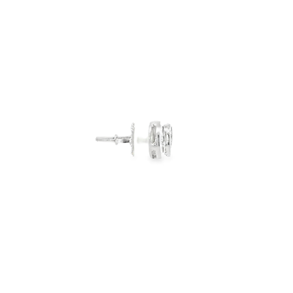 14KT WG 1/4CTW DIAMOND CLUSTER EARRINGS 119164