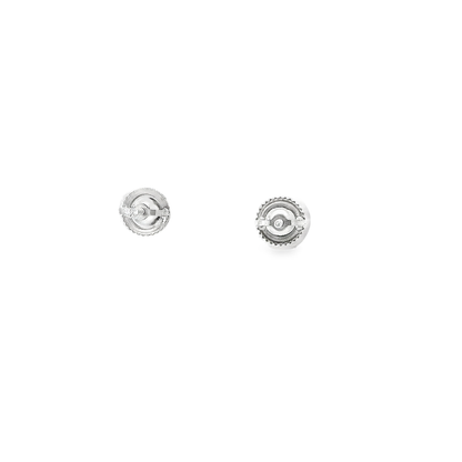 14KT WG 5/8CTW DIAMOND CLUSTER EARRINGS