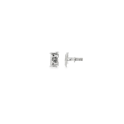 10KT WG 1/4CTW DIA CLUSTER EARRING 113152
