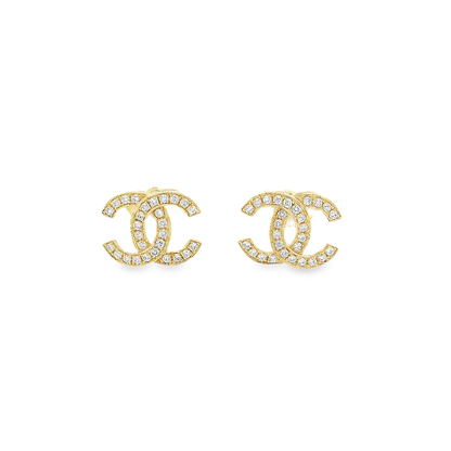 18K CHANNEL EARRINGS VVS DIAMONDS 82500