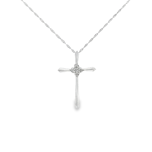 10K DIA CROSS 82100 0.10-0.25CTW (Pendant+Necklace)