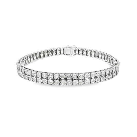 10K DIA BRACELET 2 ROW 2.00CTW 842500