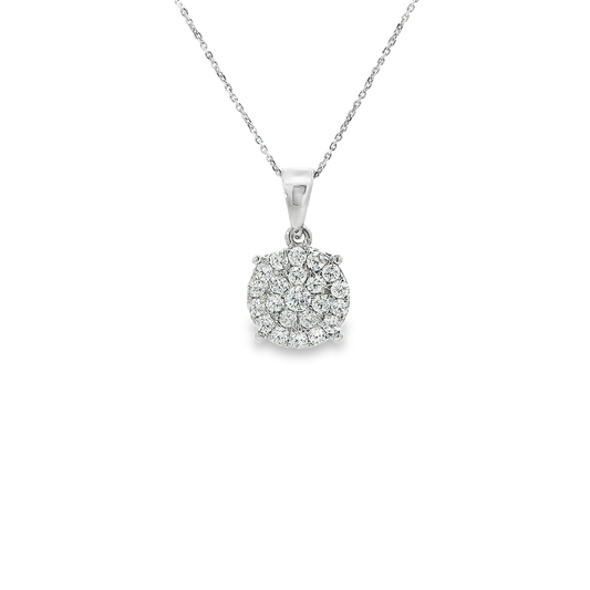 14K DIAMOND PENDANT2.00CTW (Pendant+Necklace)