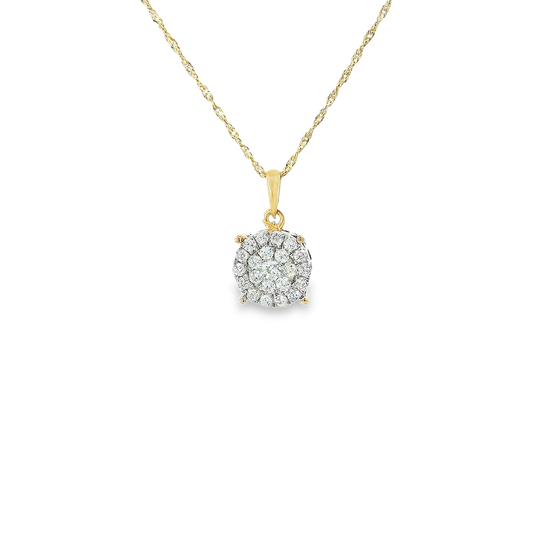 10K DIAMOND PENDANT 0.50CTW 82300