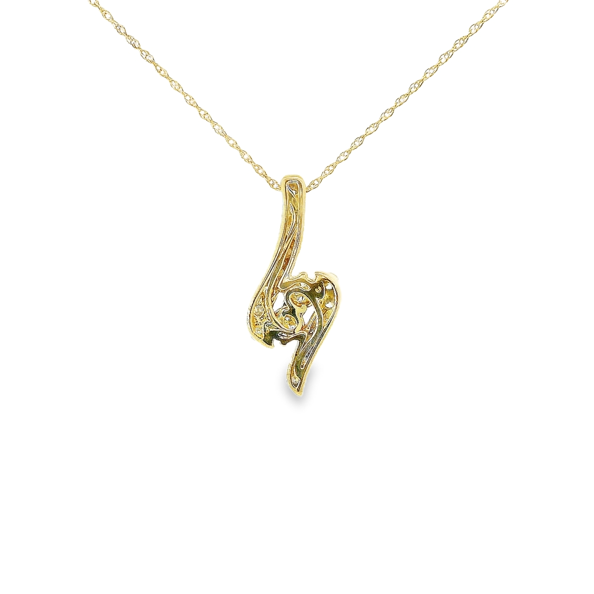 14K DIAMOND PENDANT "LOVE" 2.00CTW 82750 (Pendant+Necklace)