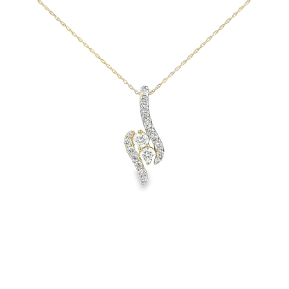 14K DIA PENDANT 1.00CTW 82395 (Pendant+Necklace)