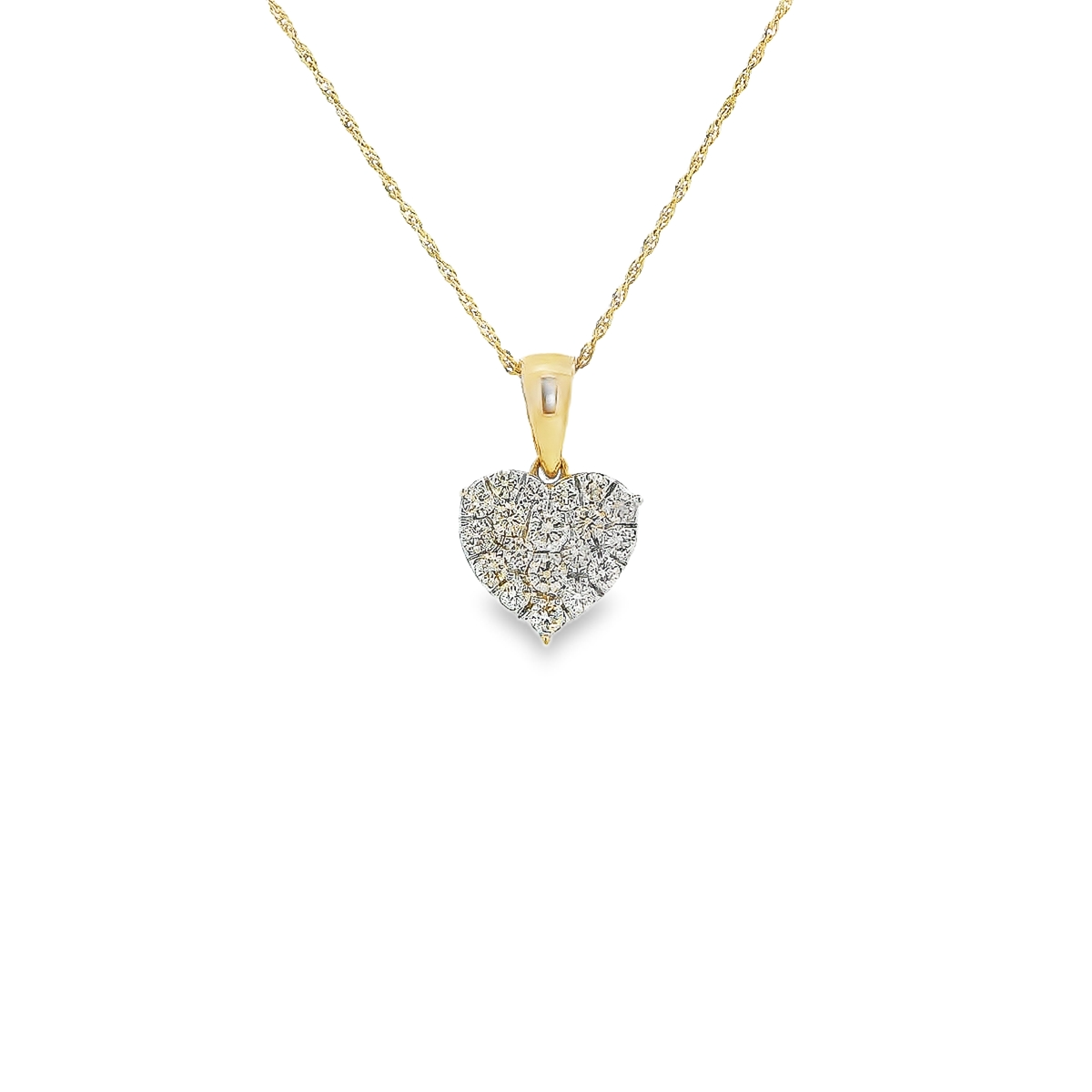14K DIAMOND HEART 0.70CTW 82425 (Pendant+Necklace)