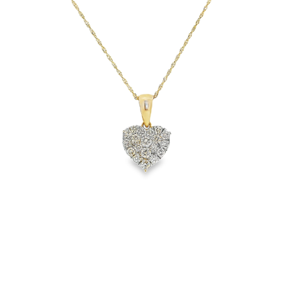 14K DIAMOND HEART 0.70CTW 82425 (Pendant+Necklace)