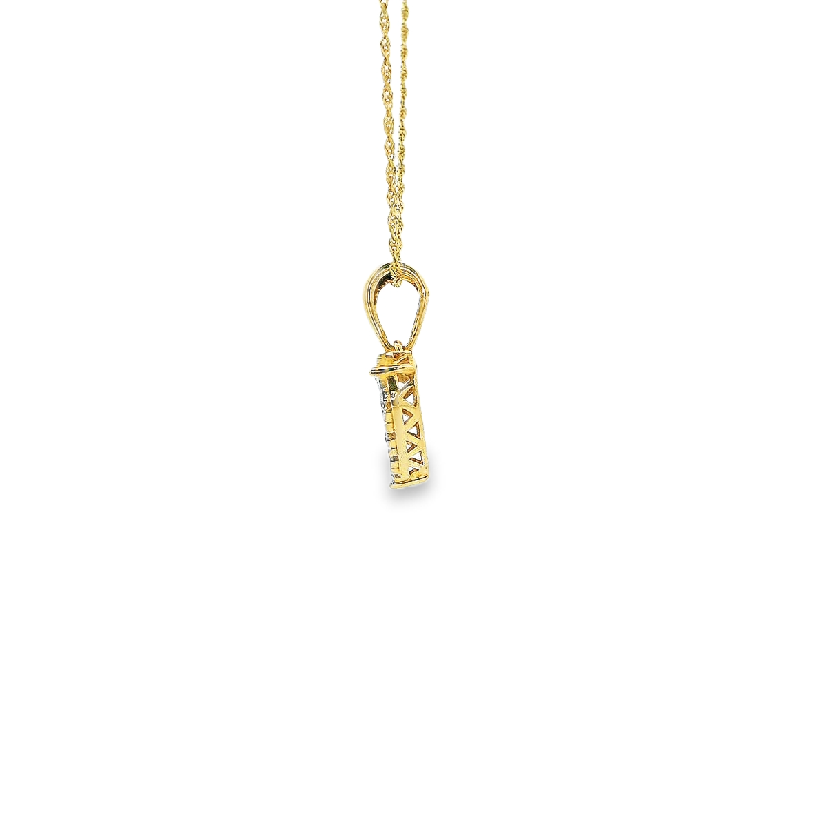 14K DIAMOND HEART 0.70CTW 82425 (Pendant+Necklace)