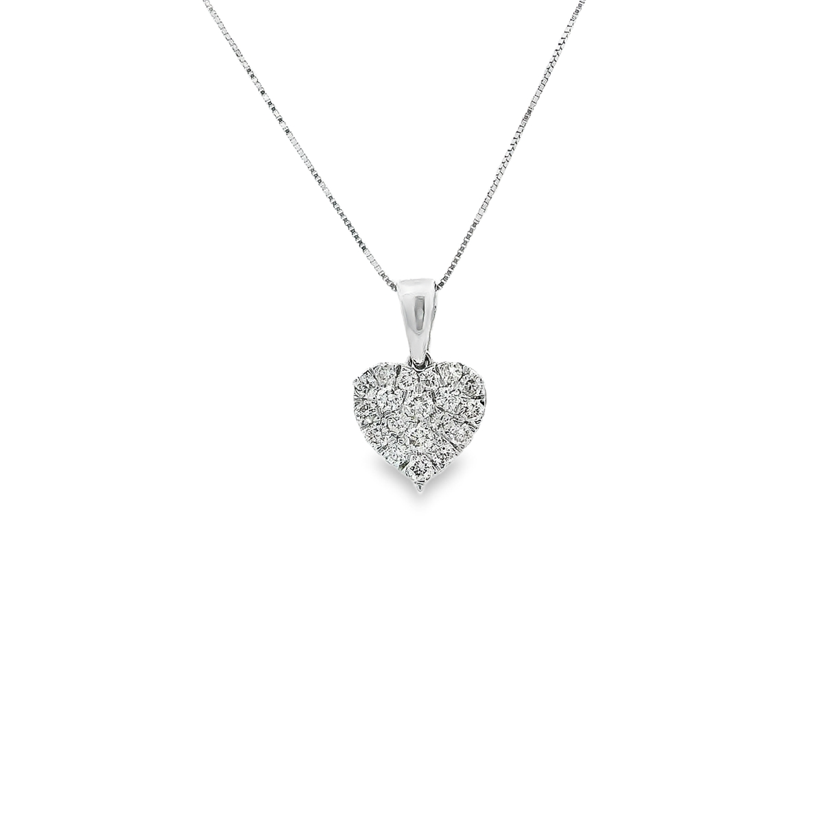 14K DIAMOND HEART 0.70CTW 82425 (Pendant+Necklace)