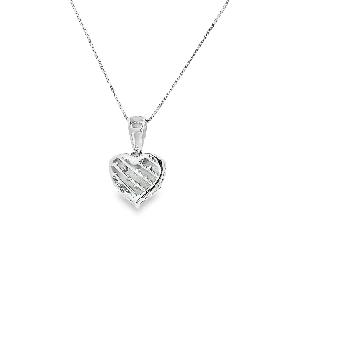 14K DIAMOND HEART 0.70CTW 82425 (Pendant+Necklace)