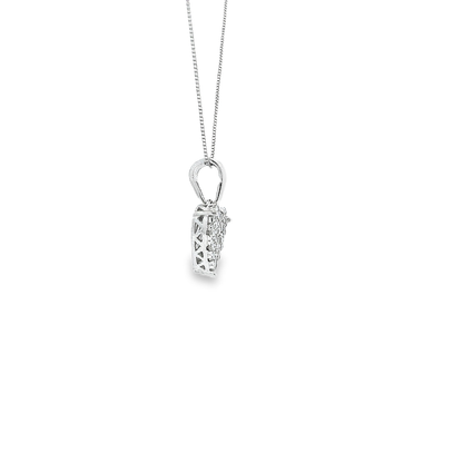 14K DIAMOND HEART 0.70CTW 82425 (Pendant+Necklace)