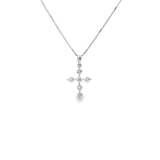 10K DIA CROSS 82100 0.10 - 0.25CTW (Pendant+Necklace)
