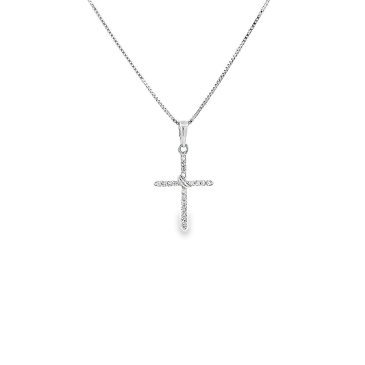 10K DIA CROSS 82100 0.10 - 0.25CTW (Pendant+Necklace)