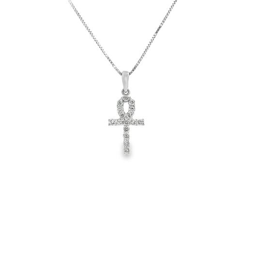 10K DIA CROSS 82100 0.10 - 0.25CTW (Pendant+Necklace)
