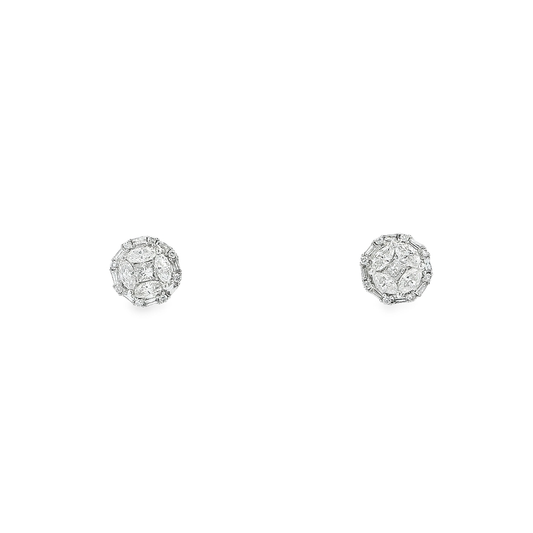 18K DIA STUDS 1.51CTW 821200