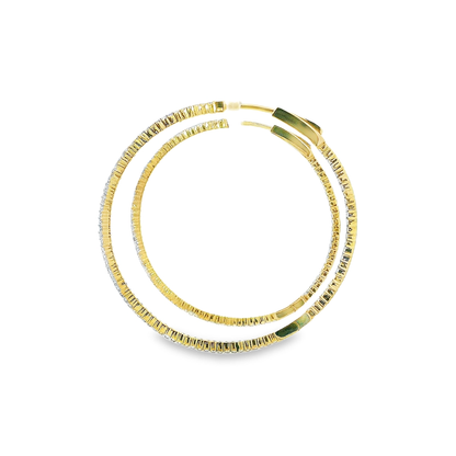 14K DIAMOND HOOPS 1.35CTW 821130
