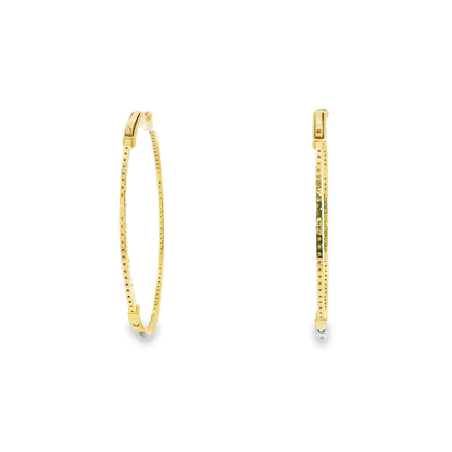 14K DIAMOND HOOPS 1.35CTW 821130
