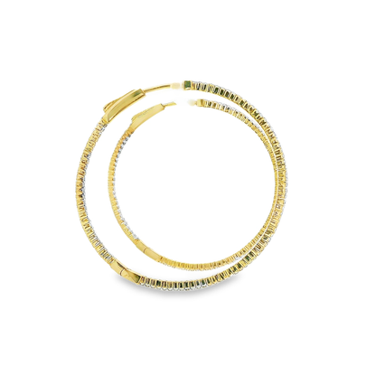 14K DIAMOND HOOPS 1.35CTW 821130